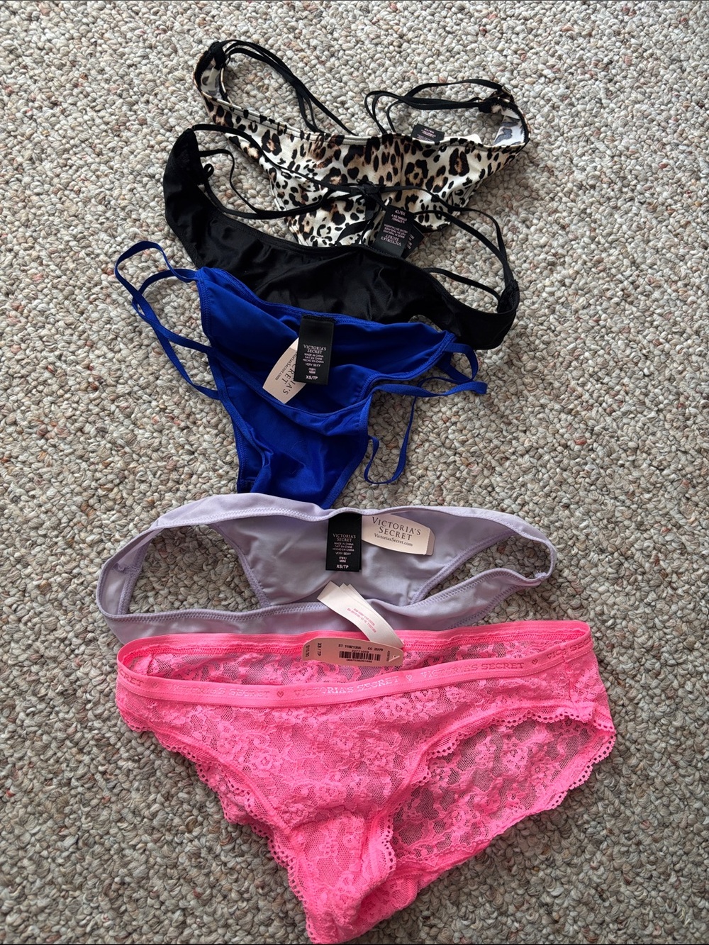 Victoria’s Secret Underwear Lot of 5 New With Tags, Size XS